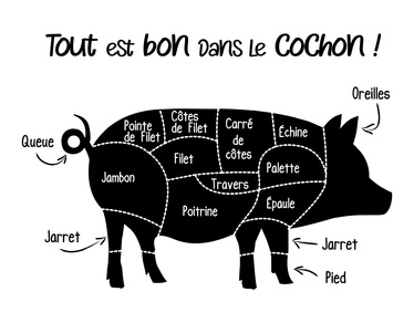 Connaître les pièces du porc : épaule, jarret…et leurs spécificités, dans quels plats les manger… 